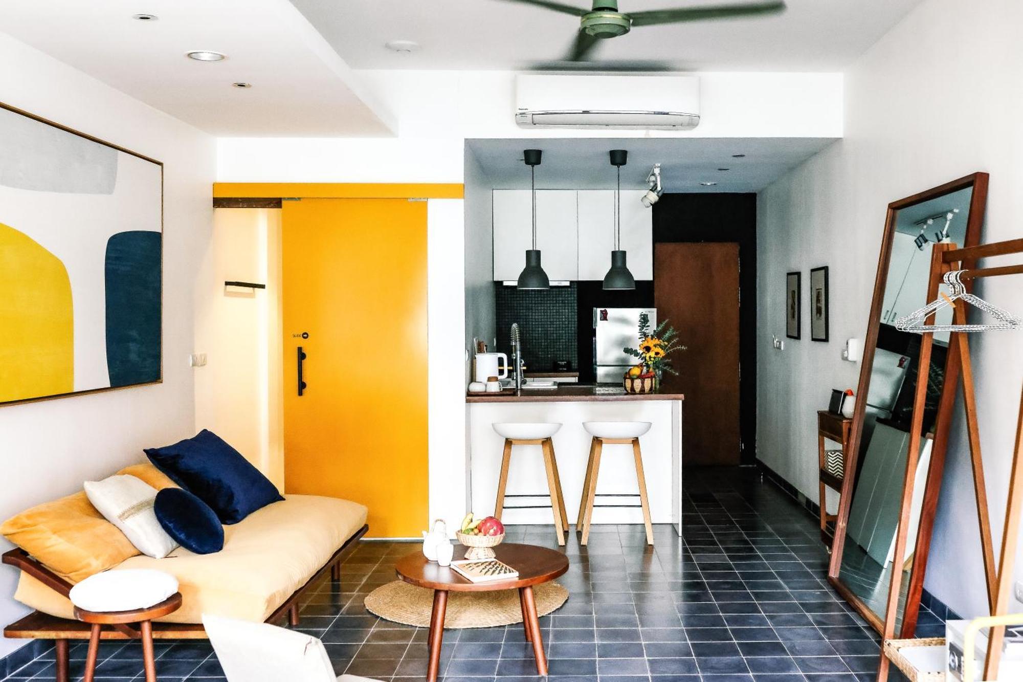 Studio with Balcony