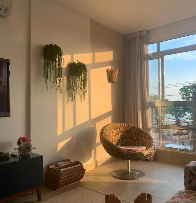 Apartamento frente Mar Santos-1