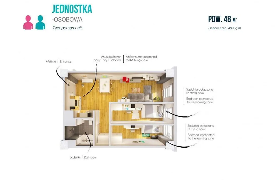 Studios And Shared Rooms At Livinnx Krakow-1