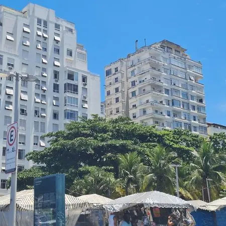 Copacabana Praia - A Beira- Mar Com Vista - 2 Quartos, Sala, Banheiro, Cozinha, Ar Refrigerado-3
