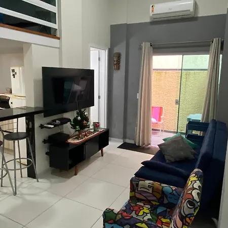 Loft Duplex a 450 m da Praia dos Ingleses-Churrasqueira e Garagem-2
