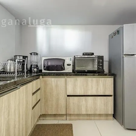 Loft Duplex a 450 m da Praia dos Ingleses-Churrasqueira e Garagem-3