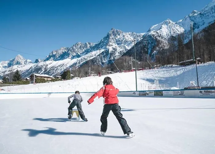 Logement mansardé dans maison avec jardin en bord de piste, vue montagne