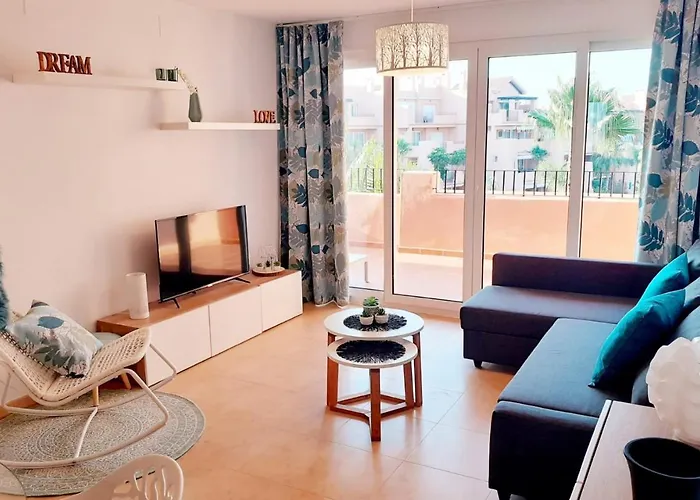 Spacious Luxe Apartment On Mar Menor Golf Resort With Padel, Fitness, Wellness Facilities