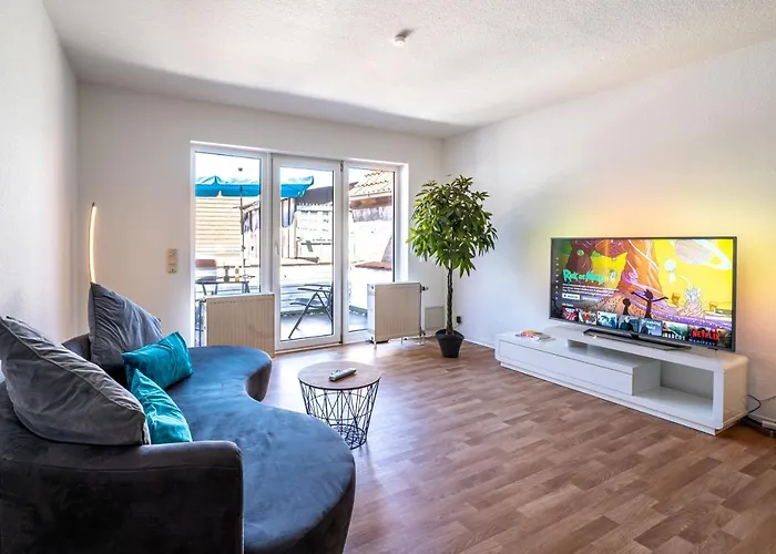 Homely Escape Apartment Friedberg Fuer 2 Mit Terrasse