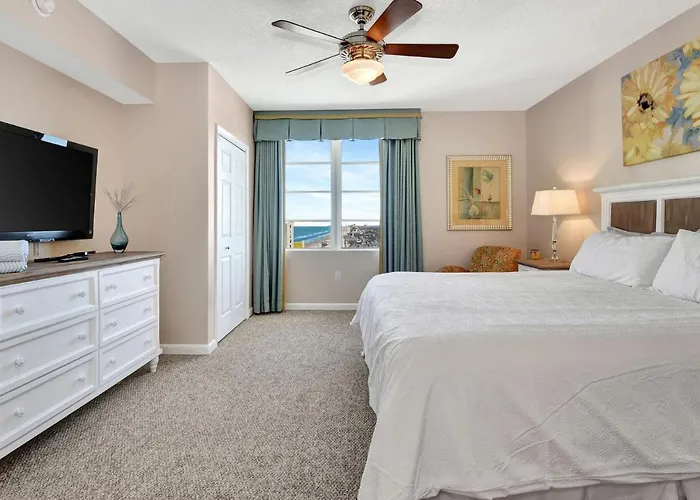 Modern Beach Highrise-Ocean View-Jacuzzi-Walk In Shower At Ocean Walk Resort Daytona Beach