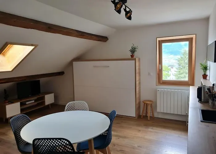 Nid Douillet Proche Des Pistes Avec Vue Montagne