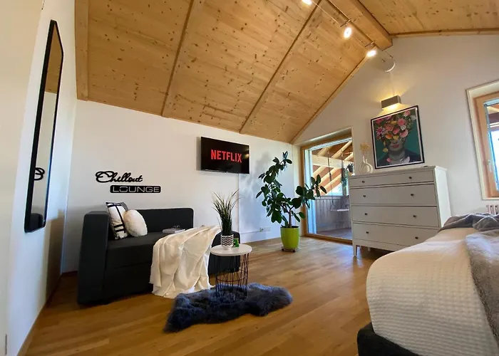 Modernes Apartment Mit Alpenblick, Balkon & Parkplatz Nahe Thun Und Interlaken