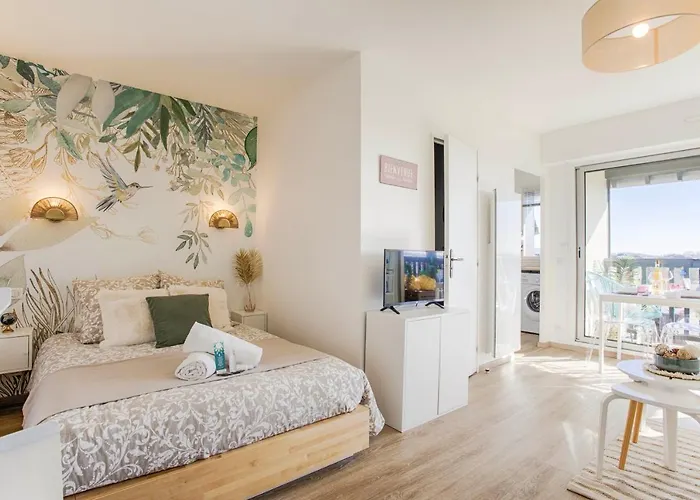 Appartement Cosy Avec Vue Imprenable Sur Cabourg - Acces Direct Plage - Proche Centre Ville