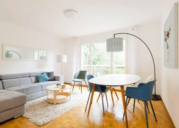 Spacious 52 Sqm Cozy Flat - Free Parking - 10 Min To Lausanne Old Town