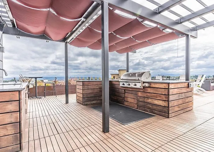 King Bed Spacious Apartment Gym Rooftop Free Parking