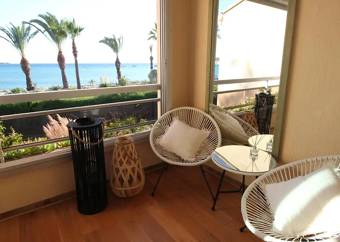 "Le Palmier Dore", Cosy T3 A 3 Minutes A Pied Des Plages, Parking Et Clim
