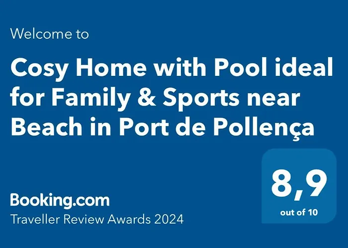 Cosy Home With Pool Ideal For Family & Sports Near Beach In Port De Pollenca