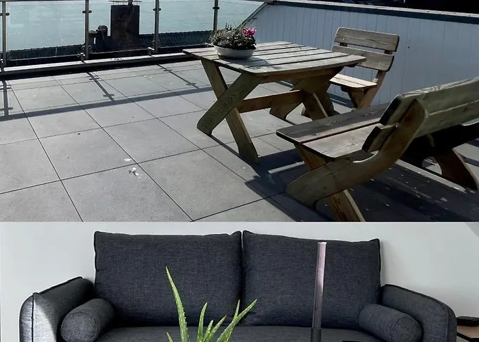 Panorama - Exklusives Apartment An Der Promenade Mit Dachterrasse & Rheinblick