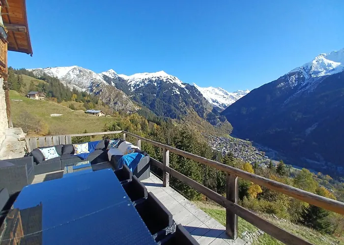 Unique A Champagny L'Appartement Panoramik Dans Un Chalet D'Alpage Avec Une Vue Exceptionnelle