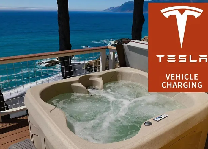 Gorgeous Oceanview, By Oceanviewhottubs Oceanfront! Shelter Cove, Ca Tesla Ev Station