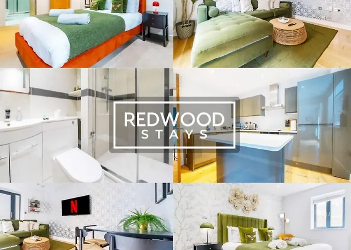 Quality Serviced Apartments In Camberley Town Centre, Free Wifi By Redwood Stays