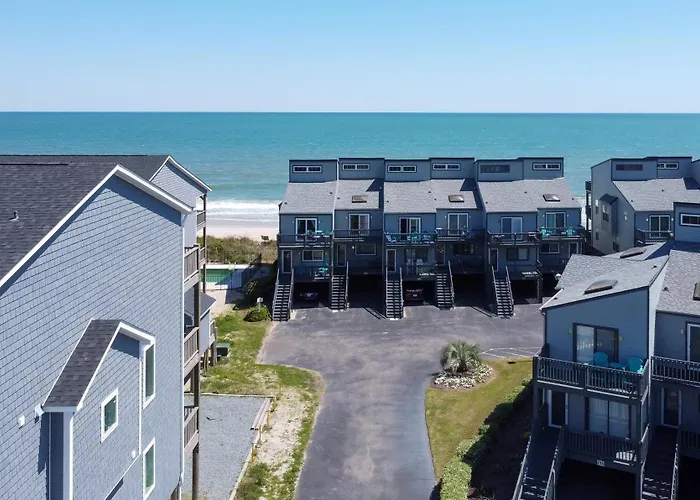 Oceanfront Pool Balcony At Ospreys Nest In North Topsail Beach