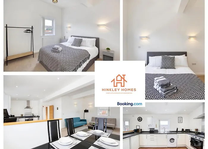 Spacious 2 Bed - Central Location - Free Parking - Hpc Transport Links - By Hinkley Homes Short Lets & Serviced Accommodation