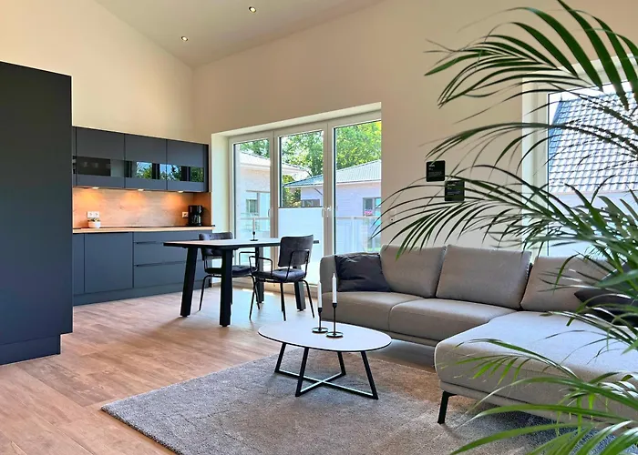 Haus Kiebitz 2 Og - Neubau-Apartment Mit Infrarot-Sauna, Balkon & 600 M Zum Strand