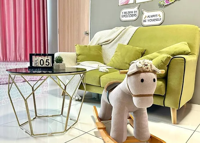 Unicorn Fairy Theme 2Br Airport Suite# Straits Intl# Pantai Hospt