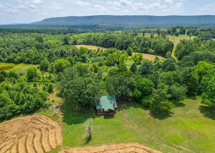 Scenic Oklahoma Studio Cabin On 80 Acres W/ Views!