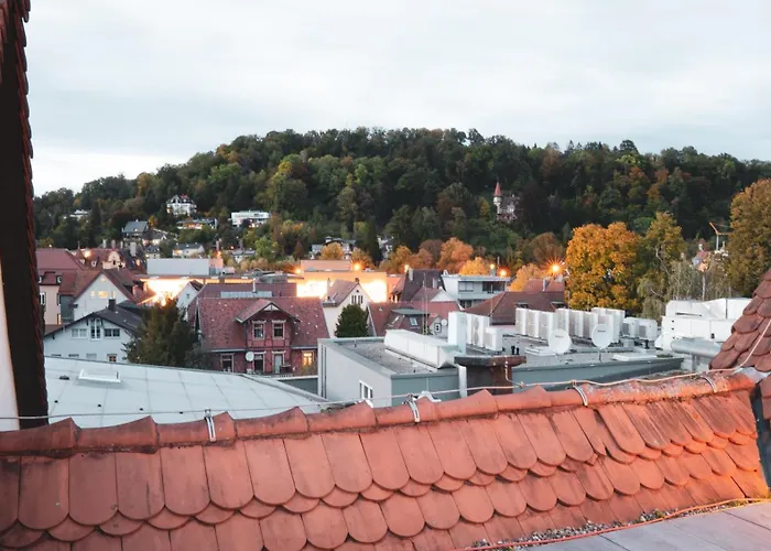 140Qm Luxurioeses Penthouse Mitten In Schwaebisch Gmuend, 70Qm Dachterrasse & Top-Lage, Mit Whirpool, Jetzt Buchen!