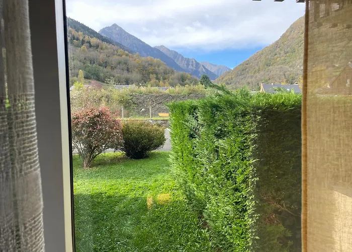 Appt Hyper Centre Chaleureux Saint-Lary-Soulan Village - Jardin