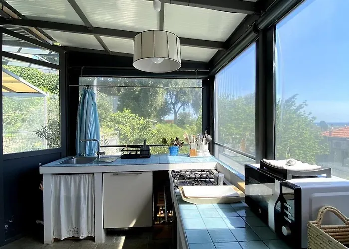 Attic With Sea View And Car Box