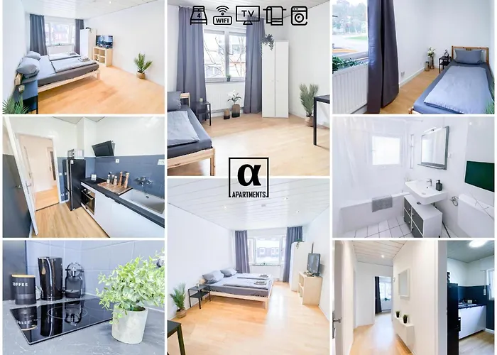 Alfa Apartment Esslingen City Altstadt Nahe Stuttgart Messe I 3 Zimmer 5 Betten I Bad I Kueche L Wifi & Smarttv I 3Br 5 Beds I Bathroom I Kitchen