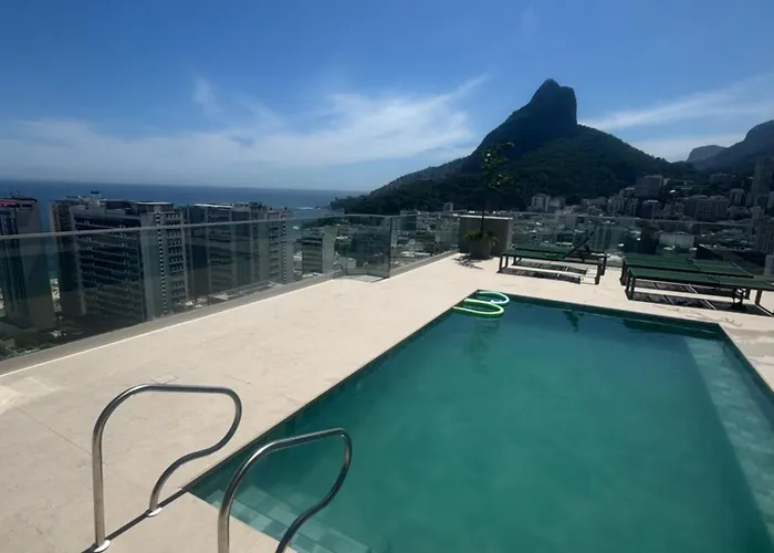 Leblon - Top Flat Leblon, Academia Vista Mar, Sauna e Arrumação Diária - True Rio