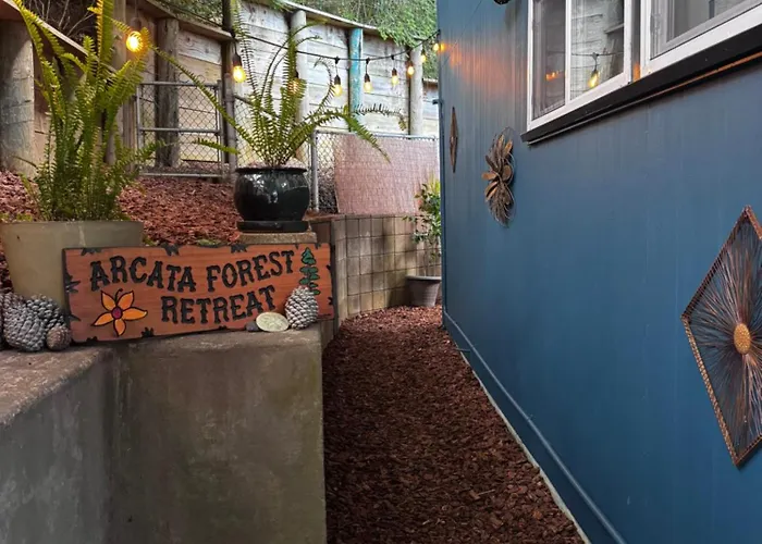 Arcata Forest Retreat Peaceful Redwood Suite 5 Min To Downtown Arcata W Private Patio Fountain & Fire Pit