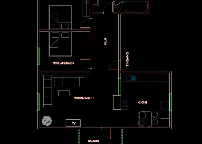 Apartment Am Goldstein - Ruheoase-Mit Balkon-Parkplatz 24-7 Check-In