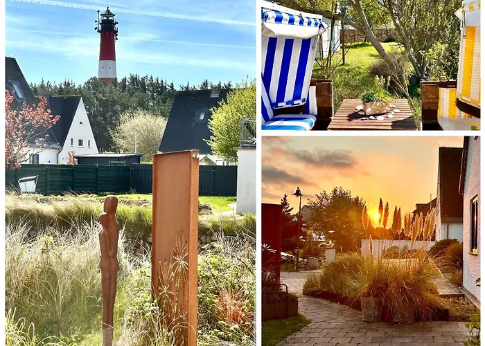 Duenennest Sylt - Privatgarten Mit Leuchtturmblick Im Herzen Von Hoernum