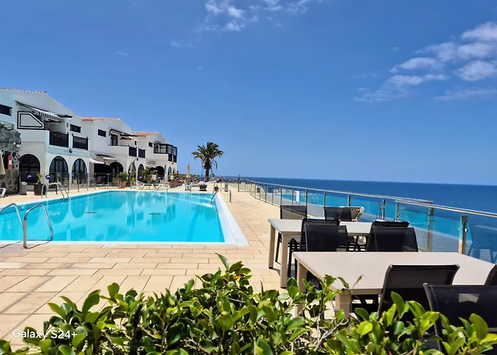 Very Romantic Seaview Apartment Patalavaca Mogán with Warm Pool