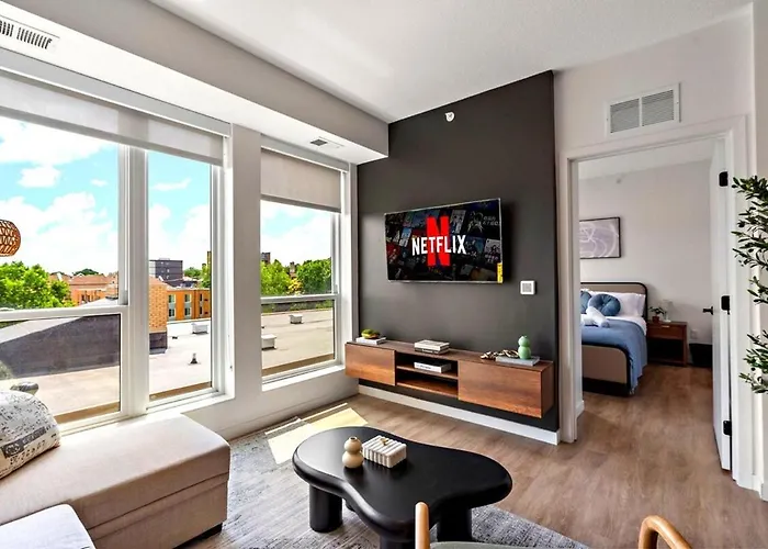 W517 Stylish 1Bd In Heart Of Minneapolis, Minutes From Minneapolis Convention Center & Us Bank Arena