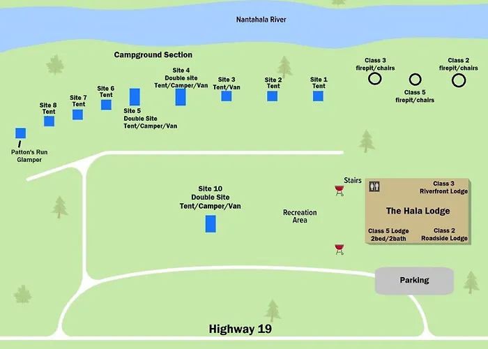 The Hala Lodge And Campground -Riverfront Class 3 -1Bed 1Bath On Nantahala River