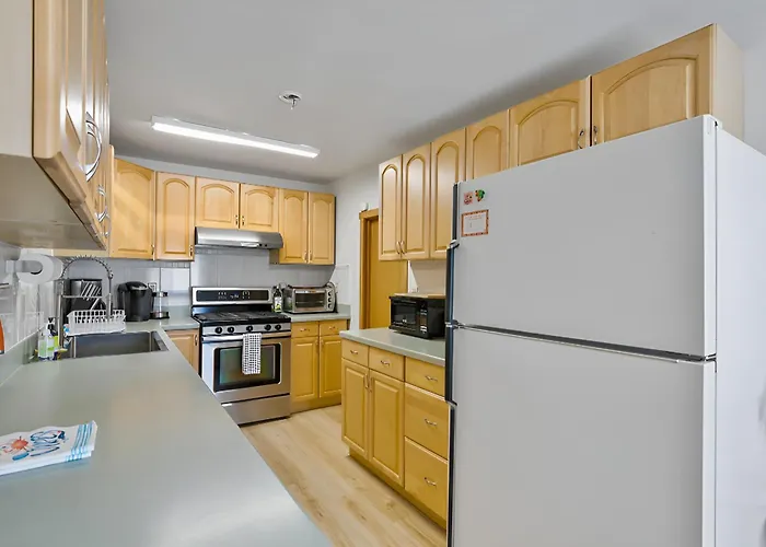 Apartment #2 With Large Kitchen Across The Street From The Beach