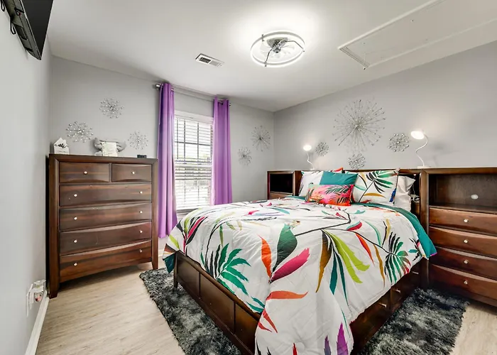 Near Speedway & Shops: Concord Apt W/ Shared Yard!