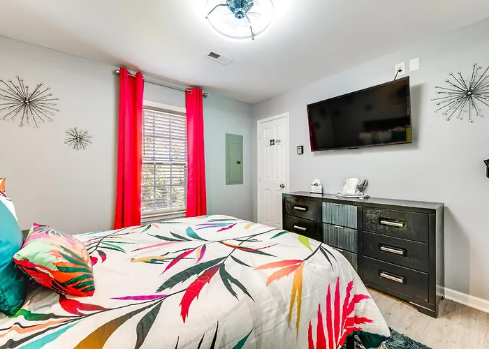 Near Speedway & Shops: Concord Apt W/ Shared Yard!