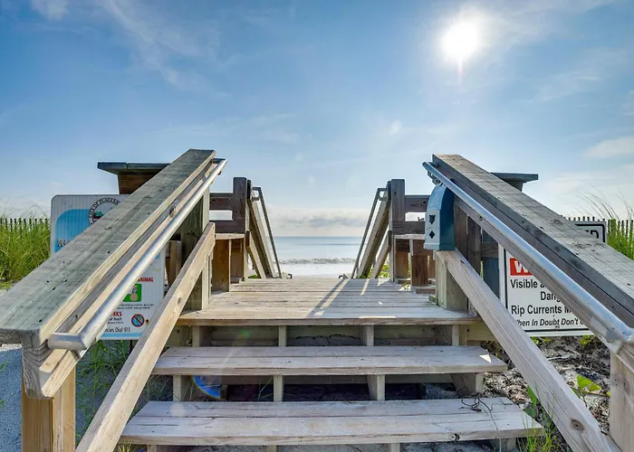 Steps To Shore: Studio W/ Patio In Flagler Beach