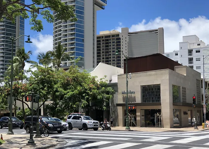 Tropical Studios at Marine Surf Waikiki: Beachfront Oasis with Full Kitchen