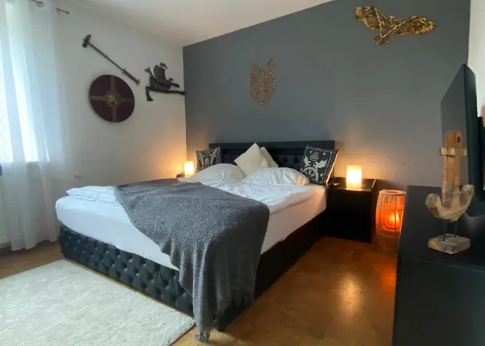 Wikingerbude By Nordmann'S Hus - Mit Grossem Balkon, Garage & Xxl- Sofa Fuer Bis Zu 4 Personen