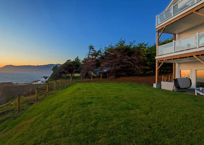 Seagull By Oceanviewhottubs Oceanfront Tesla Chrging Shelter Cove