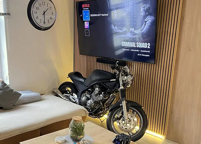 Design Loft Herford - Parkplatz, Wlan, Netflix, Ps4, Heimkino