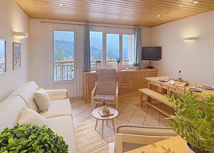Cocon Moderne Vue Pistes - Balcon Sud- Telecabine 160 M