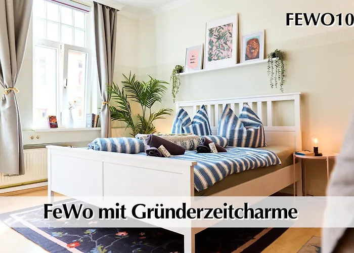 12 Fewos Im Jugendstilhaus Mit Aufzug, Grosser Terrasse, Kingsize-Betten, 250Mbts Wlan, 55 Zoll Smart-Tv - Nur Ein Kurzer Spaziergang Durch Den Park Venedig Zur Kraemerbruecke - Gaststaette Im Haus