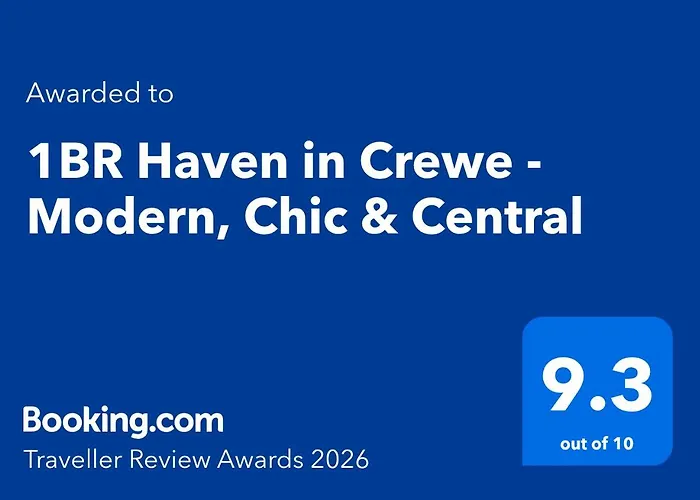 1Br Haven In Crewe - Modern, Chic & Central