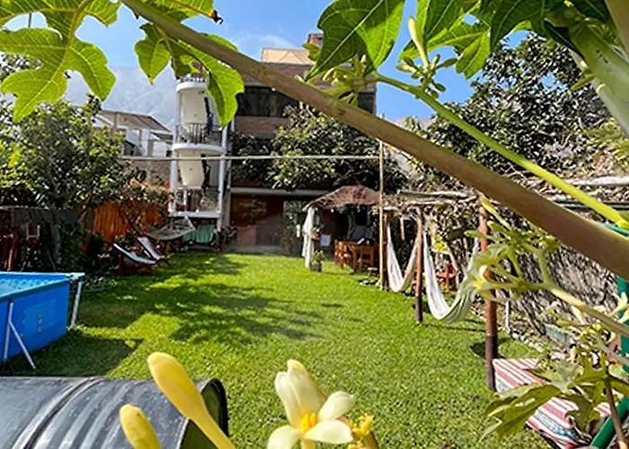 Casa De Campo En Lunahuana Con Jardin Amplio Para Familias Y Amigos