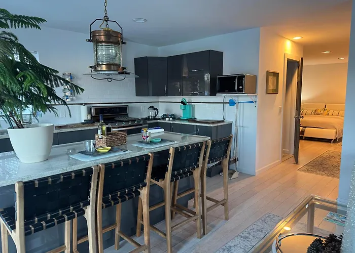 One Bedroom With Modern Kitchen, Balcony With Water View